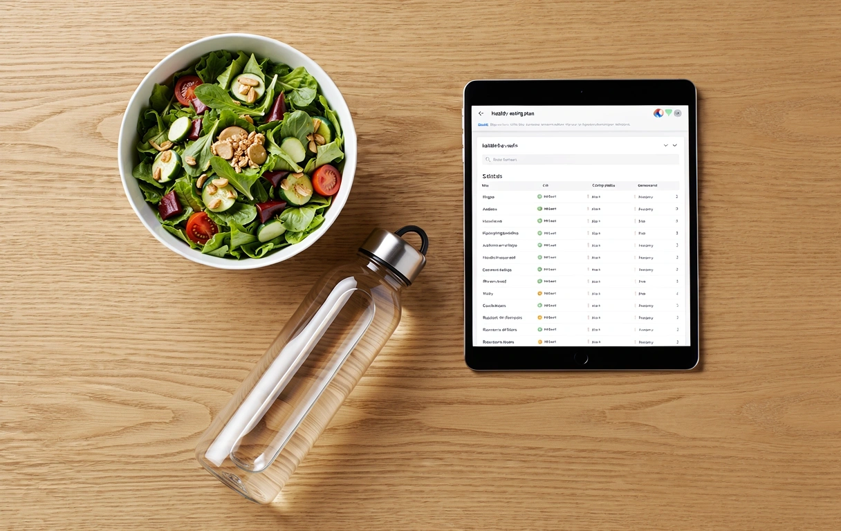 Minimalistisches Ernährungskonzept